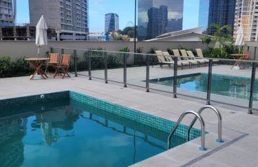 Studio moderno com vista para o Cristo Redentor - Porto Maravilha com piscina - Foto 22