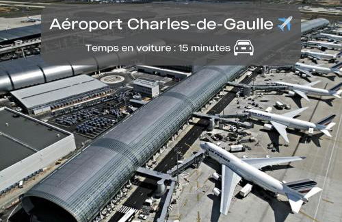 Detente et Confort, proche Gare RER D, CDG, Astérix - Foto 28