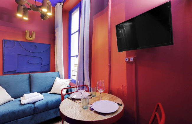 Cosy, Colourful Studio for 2 - Heart of "marais" - Foto 3