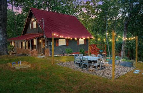 Red A Frame Shenandoah Escape Fire Pit BBQ - Foto 1