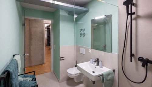 Apartment "Green Bamboo" - Business-30 qm-ruhig-Parkplatz-Arbeitsplatz - Foto 3, towels, Shower