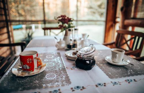 Leśny Zakątek balia kąpielowa ognisko sauna basen rowery w cenie pobytu Realizujemy Podlaski bon turystyczny - Foto 25