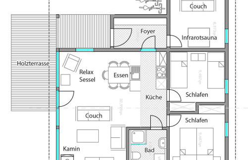 2 bis 4 Personen mit Infrarotsauna F2H9 - Foto 18