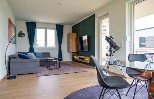 Sonnendeck Schwerin - Apartment mit Dachterrasse, Seeblick, Parkplatz, Fahrradschuppen, King-Size Bett - seenah relaxen - Foto 16