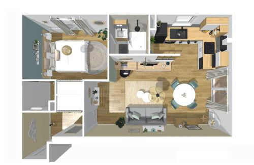 T2 quartier Mermoz, 2 places de parking privées - Foto 16