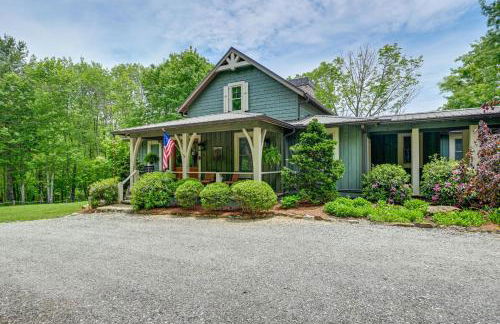 On 22 Acres! Mtn-View Cullowhee Craftsman Retreat - Foto 43