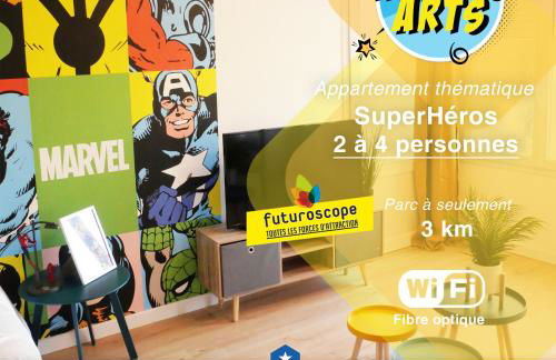 Little America - Appart Hôtel 3km Futuroscope - Foto 15