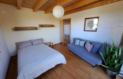 FeWo "AlpakaZeit" im ökologischen Holzhaus mit traumhafter Aussicht und Alpakas - Foto 5