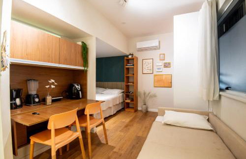Studio perto da praia MAR, ar condicionado, estacionamento - Foto 9