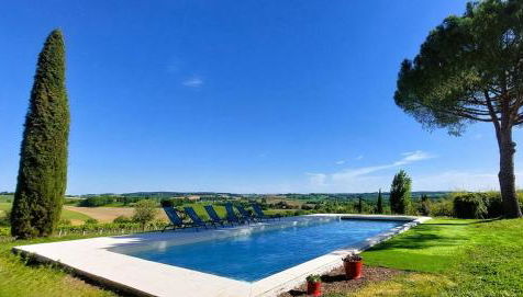 Maison Gasconne, 6 chambres, piscine 14x5, vue sur les vignobles - Photo 4, Garden view