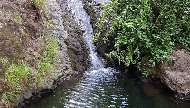 Senderismo por el barranco de Azuaje - Foto 5, Detalle de una de las cascadas del barranco de Azuaje