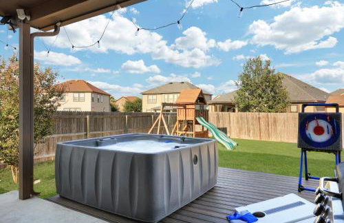 Hot Tub Retreat Games BBQ Air Hockey Swing Set - Foto 1