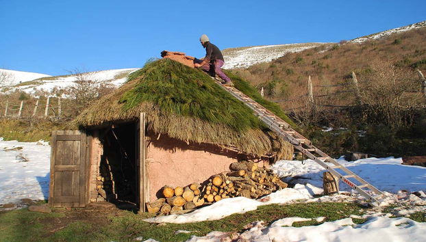 Visita del museo all'aria aperta Poblado Cántabro de Argüeso