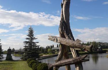 Dom nad stawem przy lesie - Foto 46