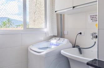 2 Quartos com ar, piscina, sacada Gourmet a 1 km da praia Grande - Foto 21