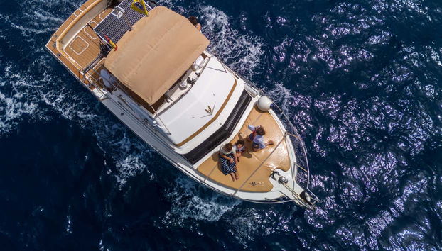 La barca vista dall'alto