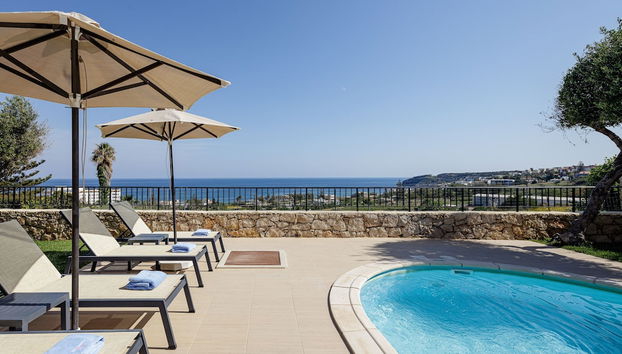 Villa Nikos - Private Pool With Panoramic Sea View - Foto 4, Habitación