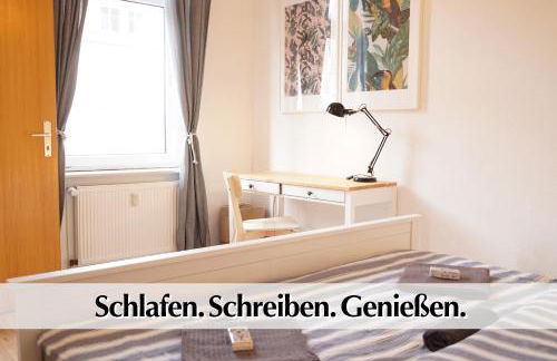 Helle Altbau FeWo mit Kingsize Bett, Smart-TV, Nobilia Küche - Nur ein kurzer Spaziergang in die Altstadt und zum Domplatz - Kostenlose Parkplätze in den umliegenden Straßen - Ausgewählte Tipps für Erfurt inklusive - Foto 5