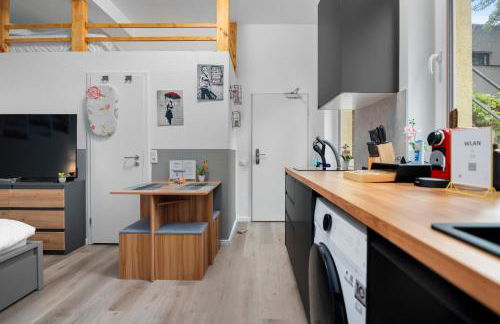 Komfortables Studio in Köln-Ehrenfeld, Küche, Vollausstattung, Netflix, 1 Min zur U-Bahn, 10 Min zum Neumarkt - Foto 9