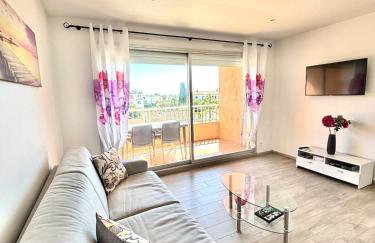 Grand studio climatisé, piscine, plage 5mn, parking gratuit - Foto 11