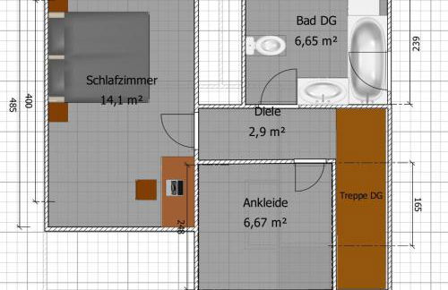 Berg Messe DG 1Zi, K,D,B Parkplatz, W-Lan, Homeoffice - Foto 16