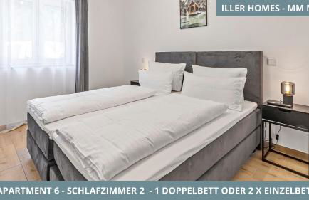 Iller Homes Memmingen - Moderne Fewos mit Terrasse für bis zu 7 Pers mit Parkplätzen - Foto 49