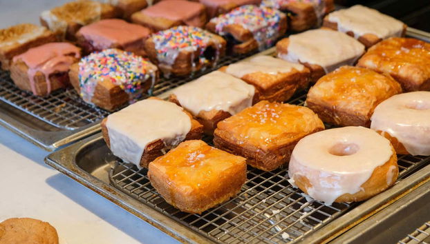 A lovely selection of donuts
