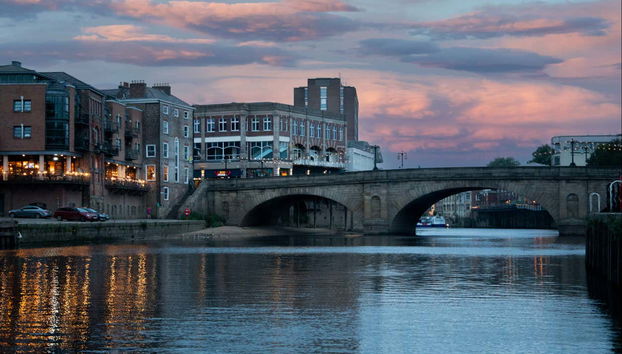 Entardecer sobre York