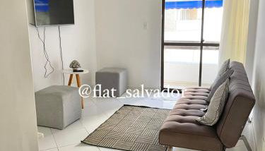 Flat Jardim de Alah completo beira mar piscina - Foto 2