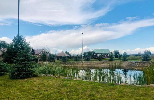 Dom nad stawem przy lesie - Foto 13