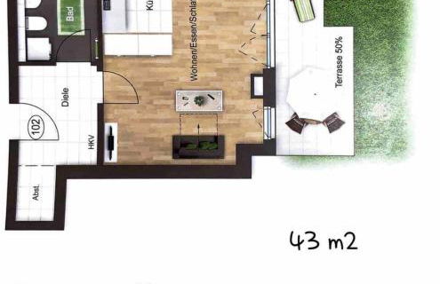 Bright new studio 43m2 with a beautiful garden - Photo 18