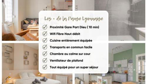 La Pause Lyonnaise - T2 proche gare - Photo 3