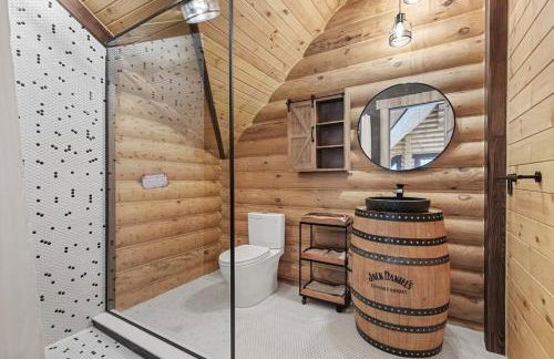 Log House Chalet, Volleyball field, Sauna, Hot Tub - Foto 69