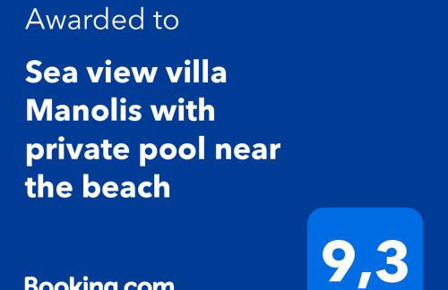 Sea view villa Manolis with private pool near the beach - Foto 47