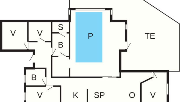 8 Person Holiday Home in Nexo - Foto 2, Plano