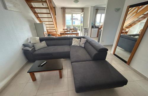 VILLA T3 bord de mer - vue mer à 500 m de la plage- piscine chauffée A CASETTA DI A SPIAGGIA - Foto 29