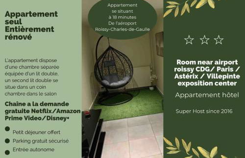 Appartement cosy proche Roissy CDG Astérix DisneyLand Paris - Foto 1