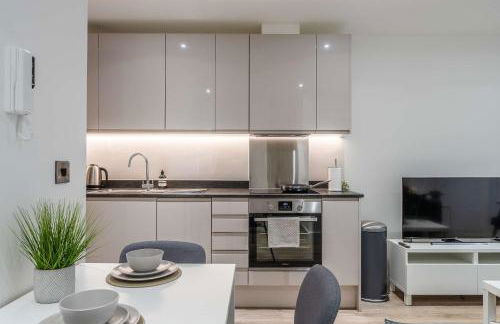 Modern 1-Bed Apart in Central Solihull near NEC - Foto 21