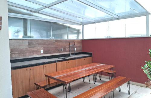 Show de apartamento na Praia do Morro - Guarapari - 3Q - Área externa com churrasqueira - 2 vagas garagem - Wifi - 100m da praia - ar condicionado - Foto 39