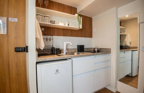 Studio perto da praia MAR, ar condicionado, estacionamento - Foto 4