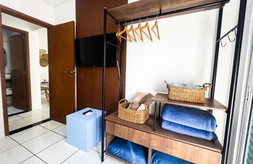 Onda76 Ap temporada Praia Grande Beira Mar churrasqueira carvão - Foto 25