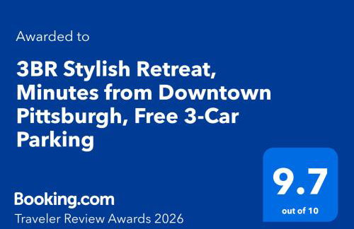 3BR Stylish Retreat, Minutes from Downtown Pittsburgh, Free 3-Car Parking - Foto 5