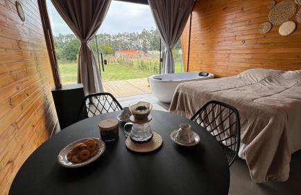 Chalé Tiny house com banheira e lareira - Foto 10