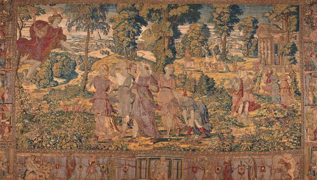 Entrada al Palacio de las Dueñas - Foto 4, Tapices pertenecientes a la Casa de Alba