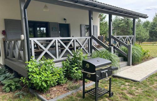 Młyńska Chata - drewniany, całoroczny dom w sosnowym lesie - Foto 28