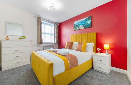 NEW! Stylish 5-Bed Apartment in Stockton-on-tees by Stay With Us, Perfect for Contractors & Large Groups, FREE Parking! - Foto 36