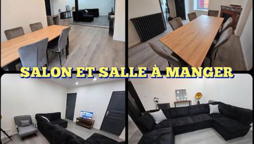 Appartement XXL 120m2 - 10 couchages - 3ch - centre Foix - 2 sdb-2 wc - Parking gratuit à 1 Minute - Foto 4