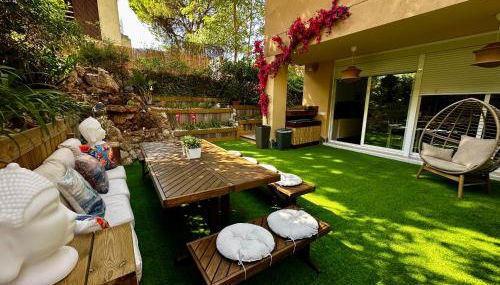 BASTINAZO ALOHADREAM - PREMIUM - Dúplex Lujo Recién Reformado con Jardín, Piscina, Parking, Aire Acondicionado - Los Caños de Meca - 50m playa - Foto 5, Garden, sunbed, Garden view