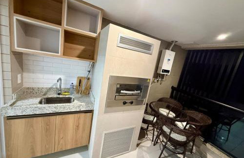 Apto de Luxo 400m Prainha-Piscina-churrasqueira-Ar-condicionado-Sand beach - Foto 45