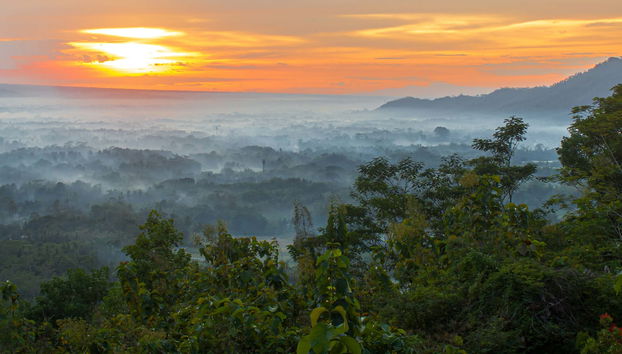 Excursão privada a Punthuk Setumbu ao amanhecer + Templos Prambanan e Borobudur